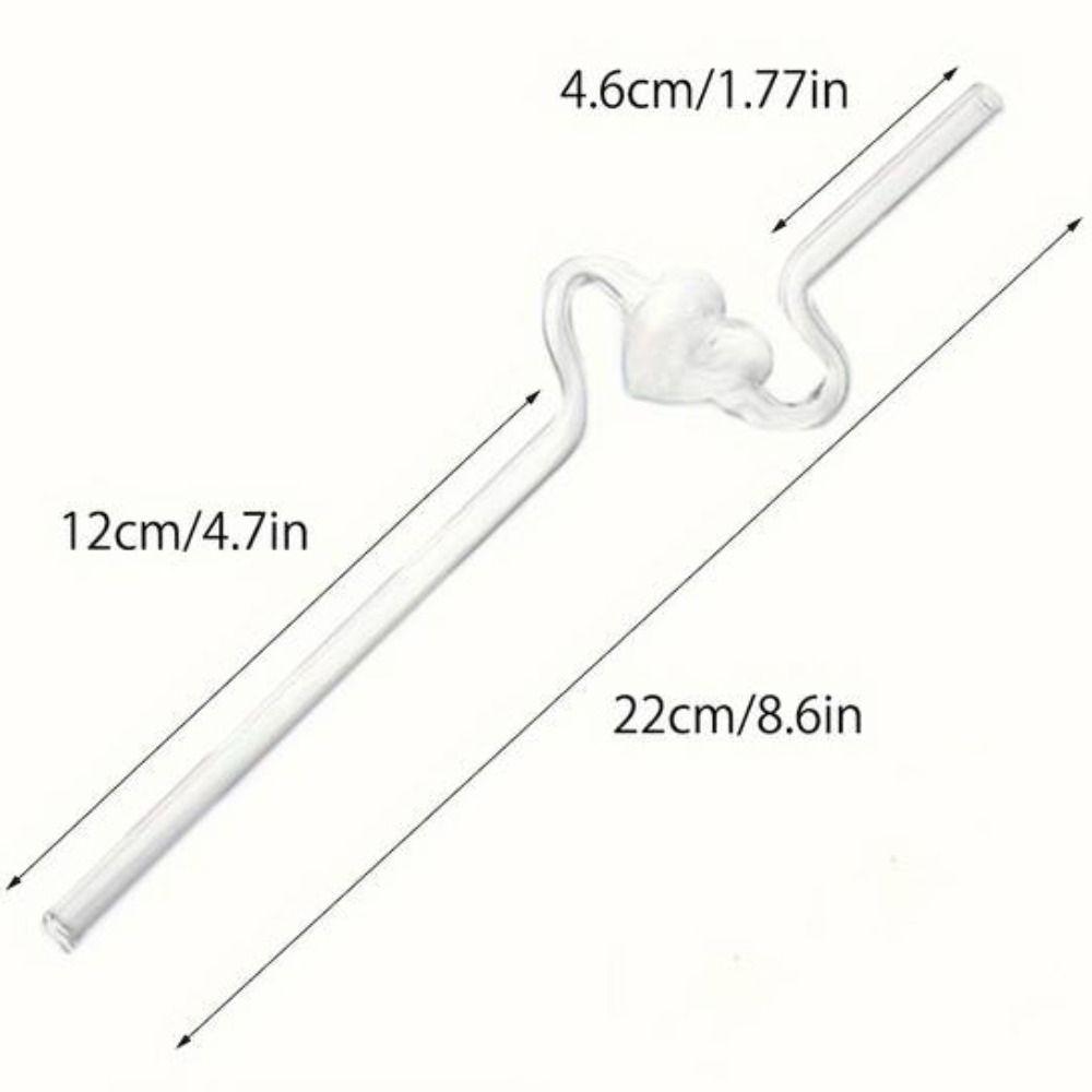 Heat-resistant Love Heart Glass Straw Reusable Valentine s Day Juice Straw Gift glass straw
Heat-resistant Love Heart Glass Straw Reusable Valentine s Day Juice Straw Gift glass straw