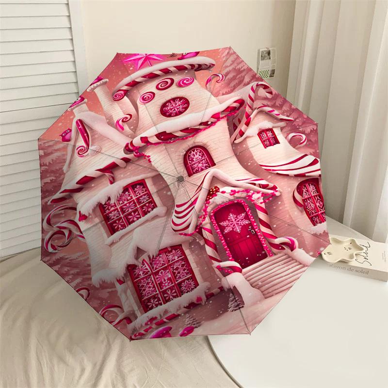 1pc candy cane house Automatic Open/Close Umbrella Compact Folding Umbrella with 8-Rib Shaft for Women/Men, Portable Travel Umbrella,1157S
1pc candy cane house Automatic Open/Close Umbrella Compact Folding Umbrella with 8-Rib Shaft for Women/Men, Portable Travel Umbrella,1157S