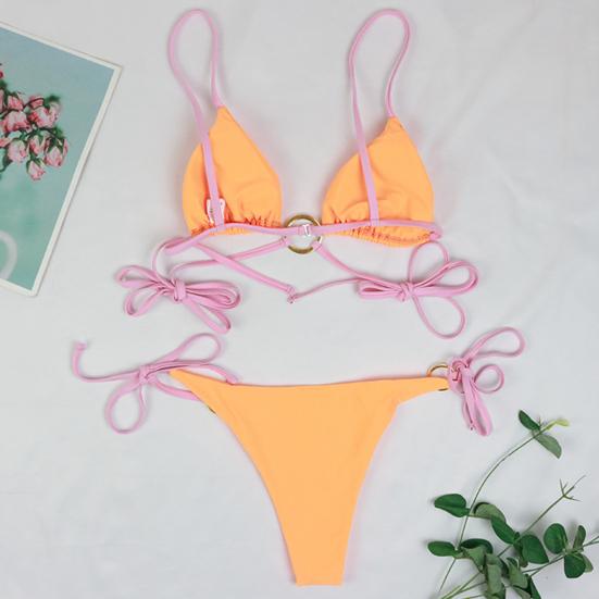 Satın alın Adjustable Lace up Connection Ring Sexy Bikini Two Pieces