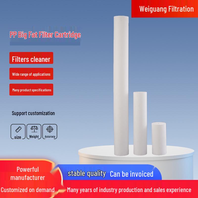 PP Big Fat Melt Blown Filter Element - 10, 20, 40 Inch for Large Flow Pre-Filtration 10 inch
PP Big Fat Melt Blown Filter Element - 10, 20, 40 Inch for Large Flow Pre-Filtration 10 inch