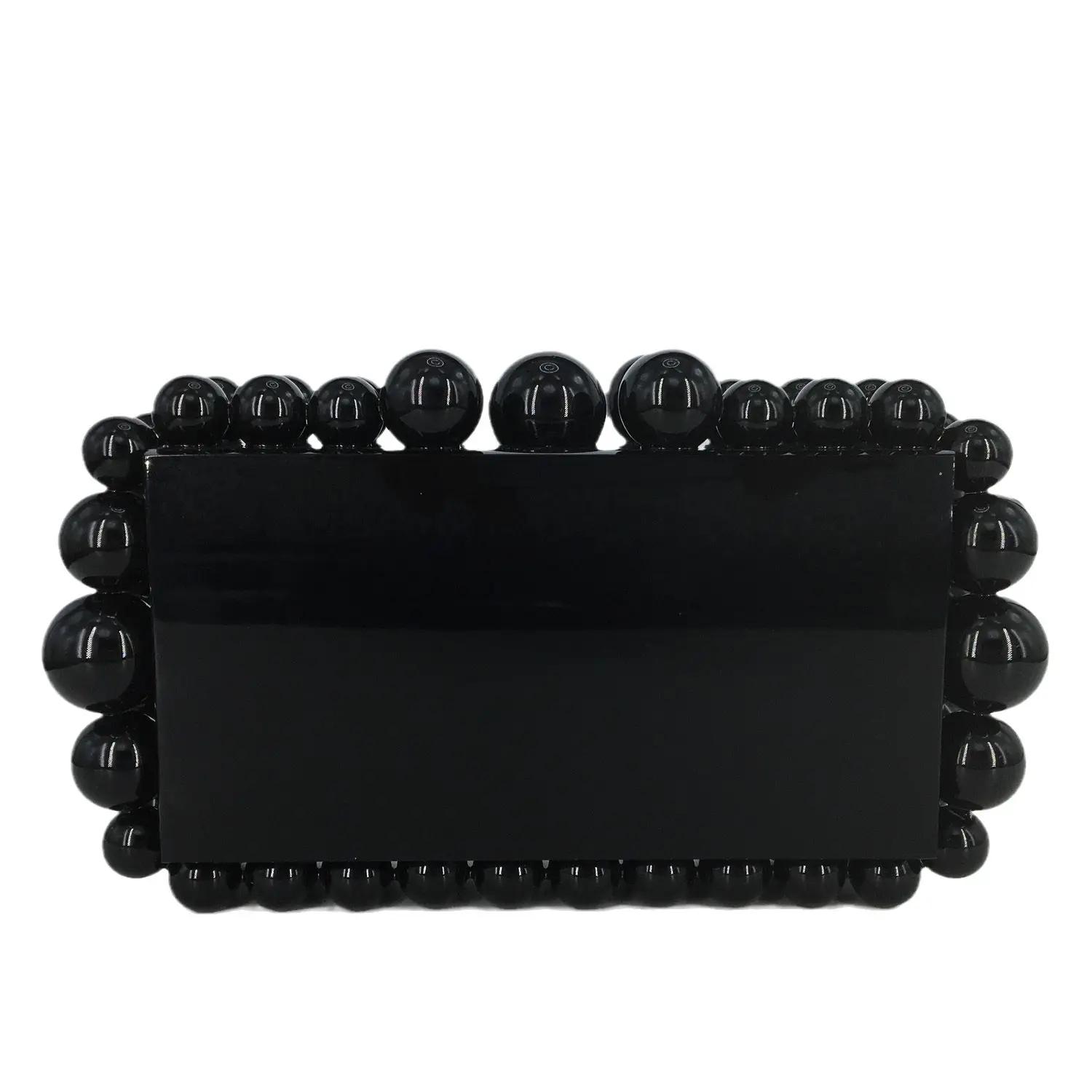 Boutique De FGG Women Acrylic Box Clutch Beaded Evening Handbags Casual Clutches Purse Chain Shoulder Bags Crossbody Bag Mini Clutch чёрный
Boutique De FGG Women Acrylic Box Clutch Beaded Evening Handbags Casual Clutches Purse Chain Shoulder Bags Crossbody Bag Mini Clutch чёрный