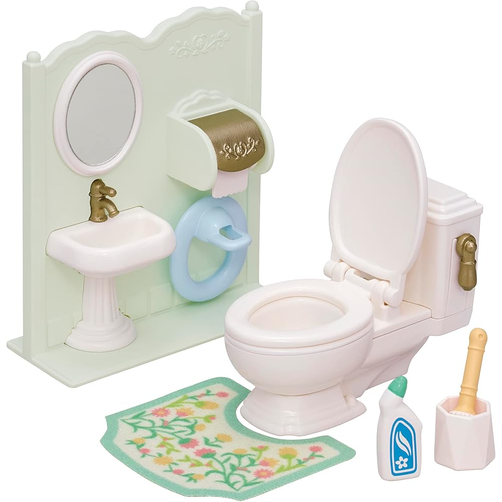 Sylvanian Families EPOCH Toilet Set Furniture ST Mark Certified for Ages 3+ Dollhouse Toy
Sylvanian Families EPOCH Toilet Set Furniture ST Mark Certified for Ages 3+ Dollhouse Toy