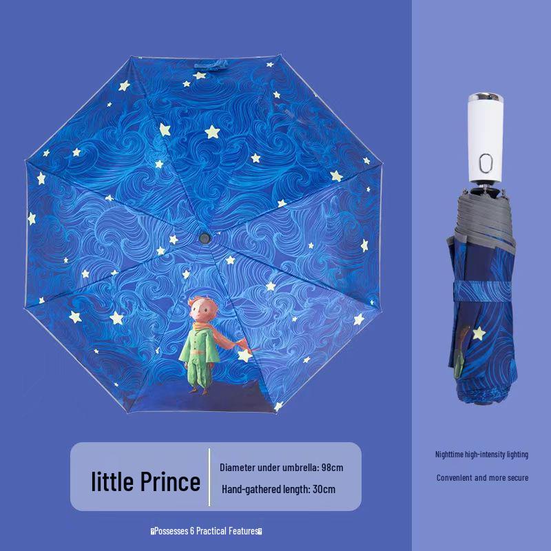 Fully Automatic Kids Light-Up Folding Umbrella, Lightweight with UV Protection, for Elementary Students & Adults, Rain or Shine.
Fully Automatic Kids Light-Up Folding Umbrella, Lightweight with UV Protection, for Elementary Students & Adults, Rain or Shine.