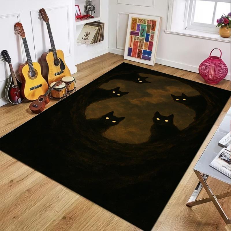 Vintage Black Cat Art Area Rug Carpet Non Slip Washable Floor Mat Doormat Retro Kitten Print for Living Room Bedroom Cute Decor 40x60cm
Vintage Black Cat Art Area Rug Carpet Non Slip Washable Floor Mat Doormat Retro Kitten Print for Living Room Bedroom Cute Decor 40x60cm