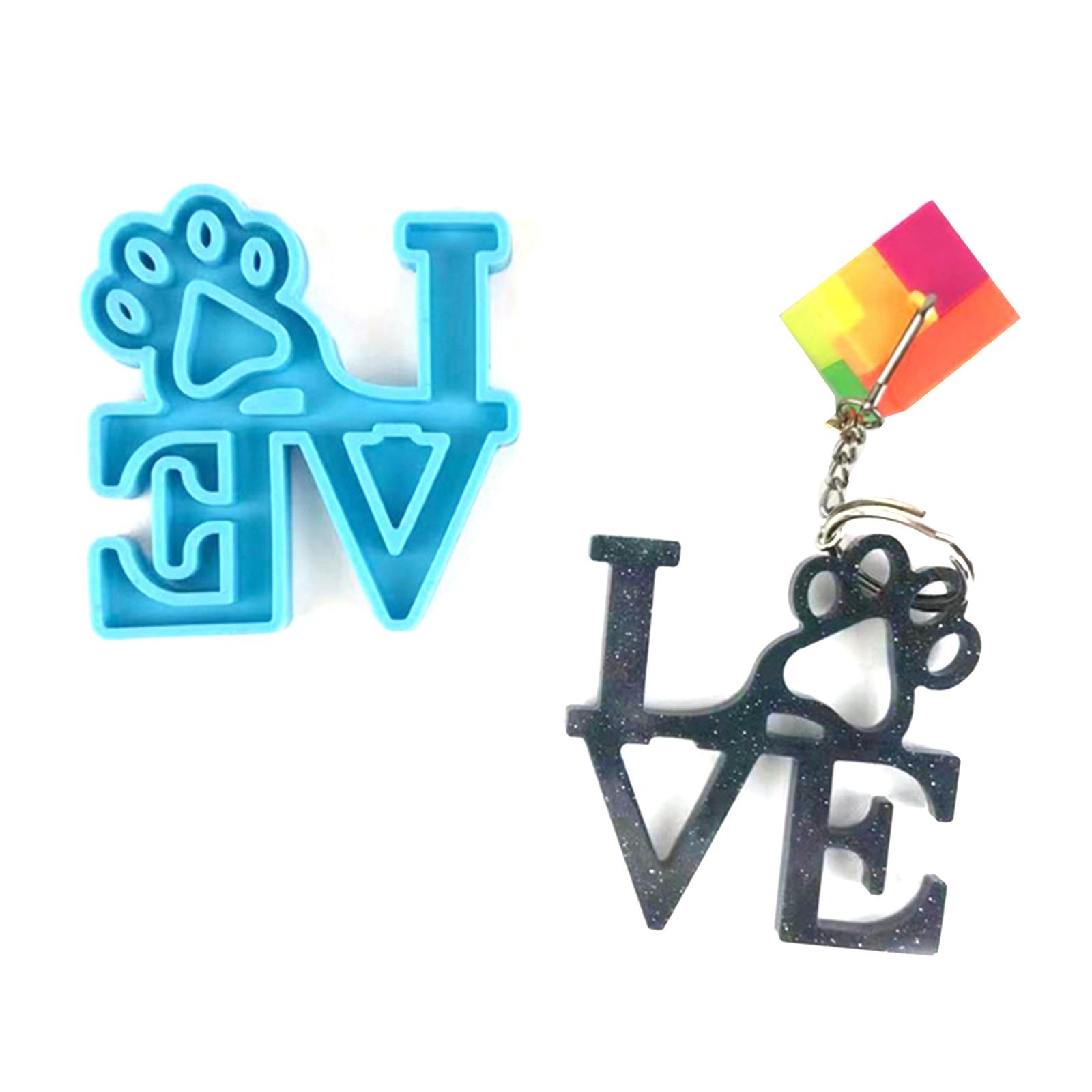Shiny Glossy Love Dog Paw Keychain Silicone Epoxy Resin Mold DIY Ornament Pendant Jewelry for Valentine Gift Craft
Shiny Glossy Love Dog Paw Keychain Silicone Epoxy Resin Mold DIY Ornament Pendant Jewelry for Valentine Gift Craft