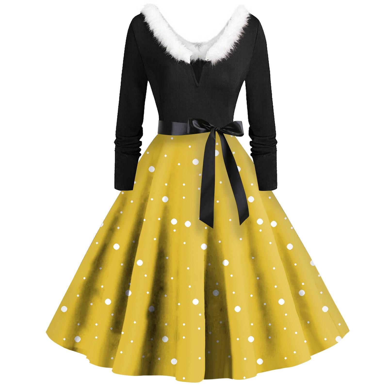 Женское повседневное и модное платье с длинными рукавами, V-образным вырезом и принтом в горошек, застегивающееся на молнию XXXXXL жёлтый
Женское повседневное и модное платье с длинными рукавами, V-образным вырезом и принтом в горошек, застегивающееся на молнию XXXXXL жёлтый