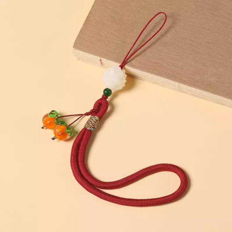 Wishful Persimmon Wrist Strap & Anti-Lost USB Pendant - Chinese Style Cell Phone Accessory
Wishful Persimmon Wrist Strap & Anti-Lost USB Pendant - Chinese Style Cell Phone Accessory
