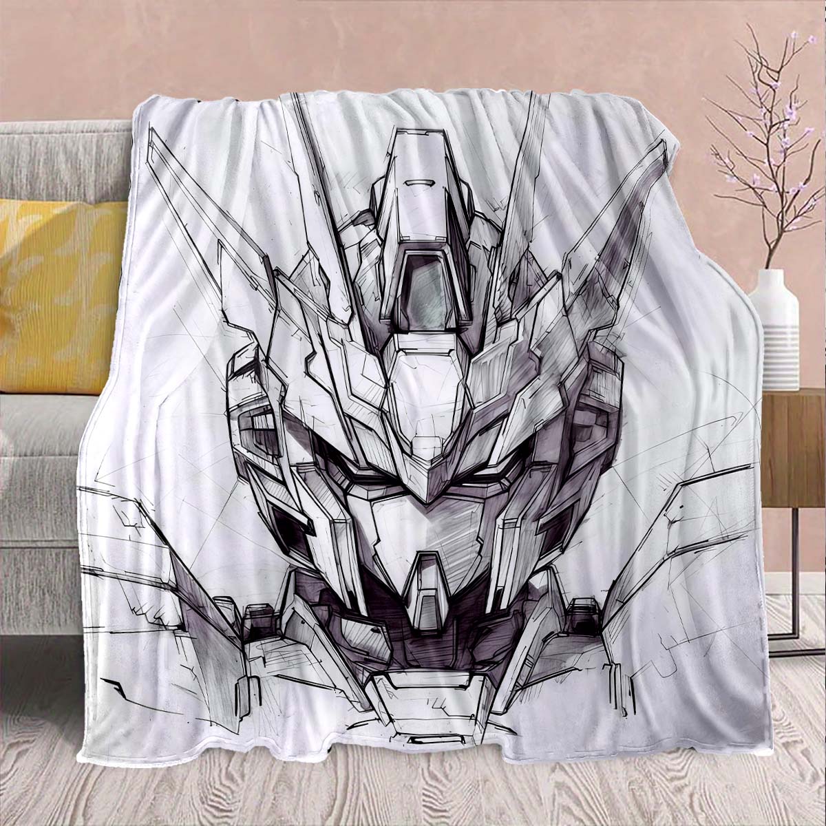 Gundam Anime Flannel Blanket - Soft Warm Perfect for Sofa, Bedding Camping Travel Office Home Decor -QJY 75x90cm
Gundam Anime Flannel Blanket - Soft Warm Perfect for Sofa, Bedding Camping Travel Office Home Decor -QJY 75x90cm