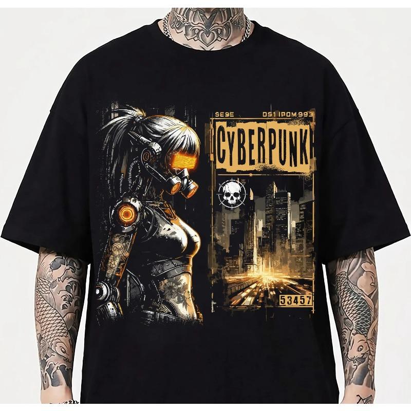 Cyberpunk Anime Girl TShirt Futuristic Robot Design Summer Loose and Breathable Tshirt Top Unisex Pure Cotton Top 4XL
Cyberpunk Anime Girl TShirt Futuristic Robot Design Summer Loose and Breathable Tshirt Top Unisex Pure Cotton Top 4XL