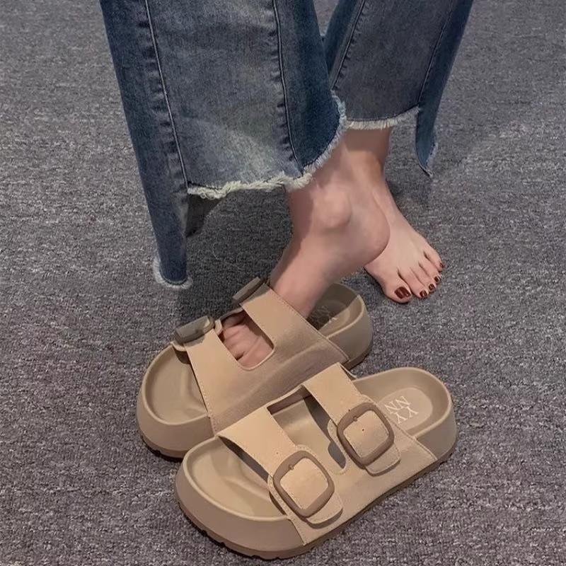 Muffin thick-bottomed Birkenstocks slippers for women s outer wear summer new fashion versatile height-increasing casual beach cool slippers 40 абрикосовий
Muffin thick-bottomed Birkenstocks slippers for women s outer wear summer new fashion versatile height-increasing casual beach cool slippers 40 абрикосовий