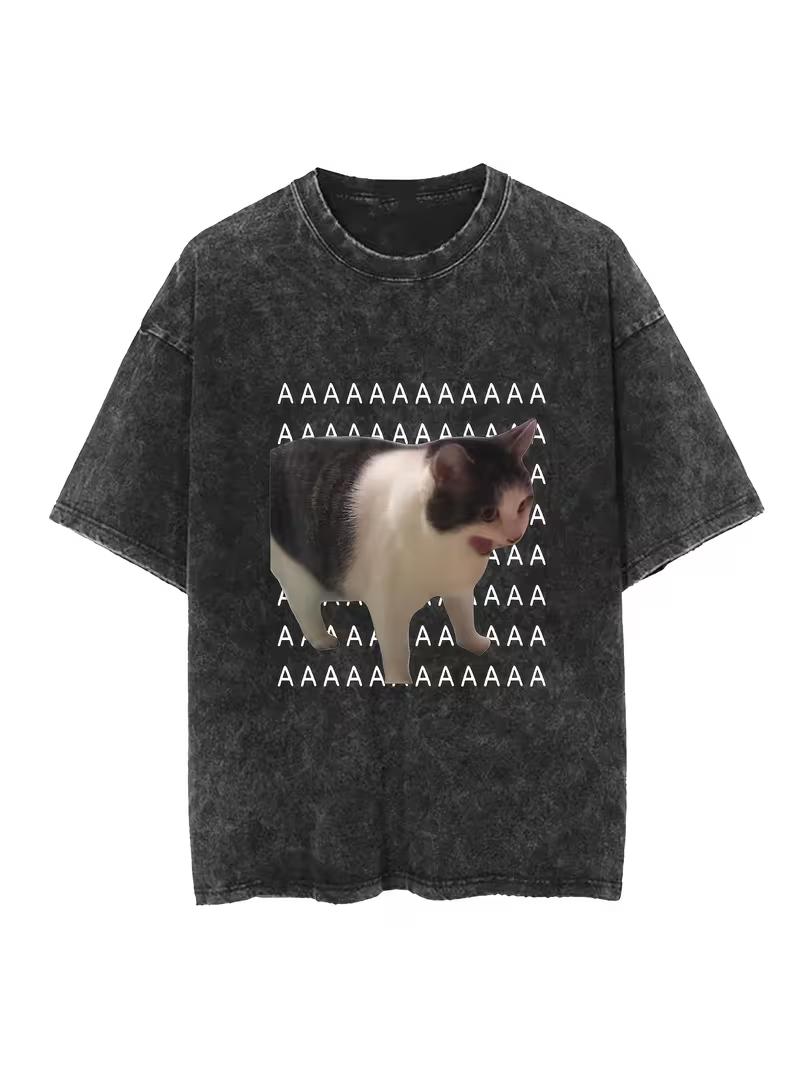 YK Fashion Cat Printed Short Sleeved Tshirt for Womens Summer New Collection Retro Vintage Tops S
YK Fashion Cat Printed Short Sleeved Tshirt for Womens Summer New Collection Retro Vintage Tops S