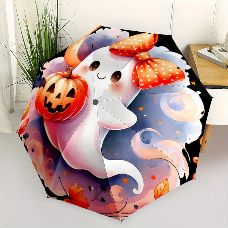 1pc Adorable Ghost & Pumpkin Halloween Automatic Opening and Closing Umbrella - Suitable for Various Occasions, Outdoor Activities, Lightwei
1pc Adorable Ghost & Pumpkin Halloween Automatic Opening and Closing Umbrella - Suitable for Various Occasions, Outdoor Activities, Lightwei