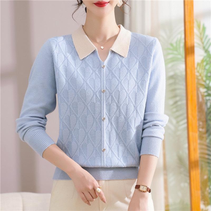 2026 Spring/Autumn Long-Sleeved Knit Top for Middle-Aged Women - Age-Reducing Base Layer 4XL (140-150 lbs) синій
2026 Spring/Autumn Long-Sleeved Knit Top for Middle-Aged Women - Age-Reducing Base Layer 4XL (140-150 lbs) синій
