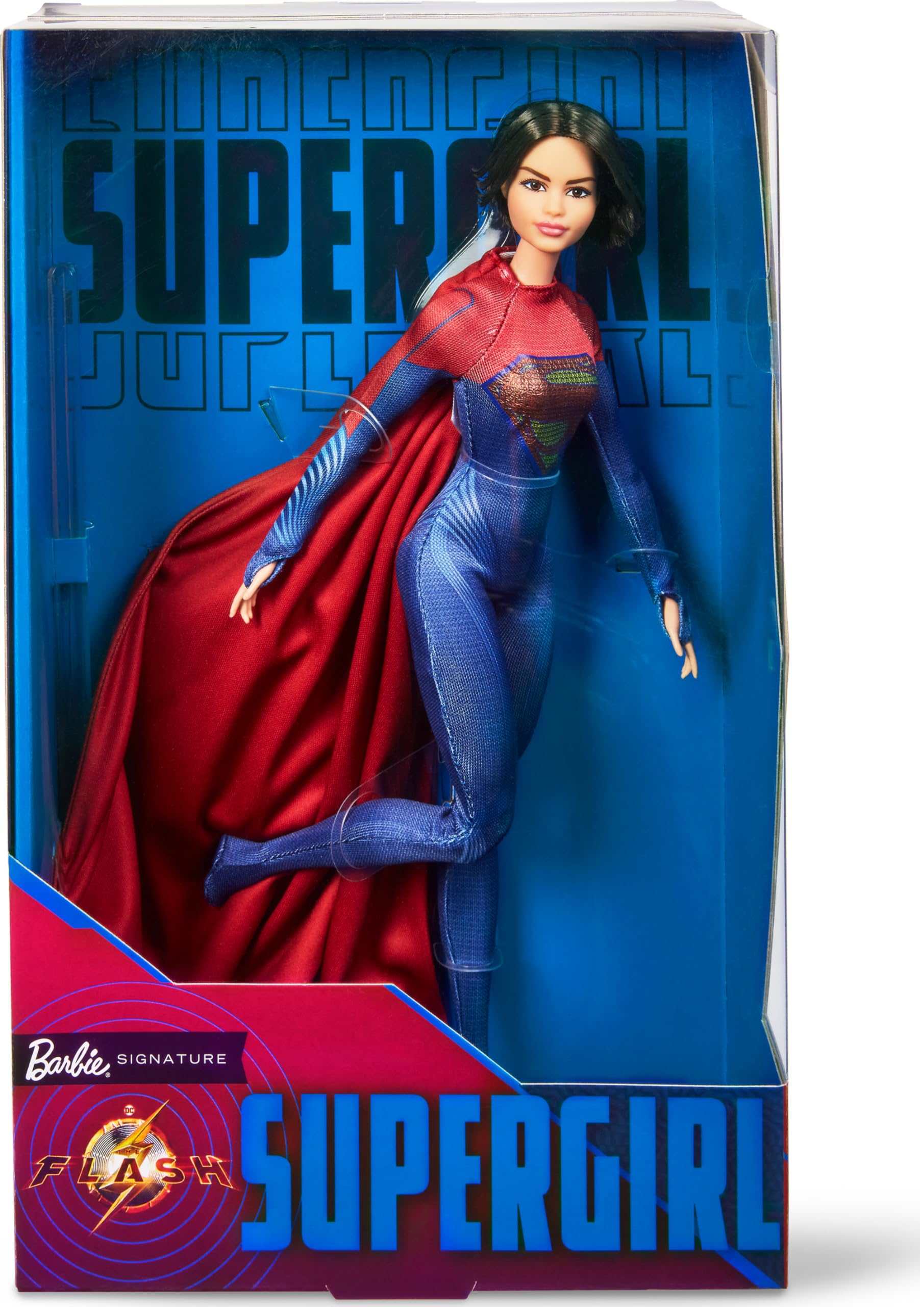 Barbie Supergirl Collection Fashion Doll in Flash Movie Red and Blue Suit with with Display Stand Cape,
Barbie Supergirl Collection Fashion Doll in Flash Movie Red and Blue Suit with with Display Stand Cape,