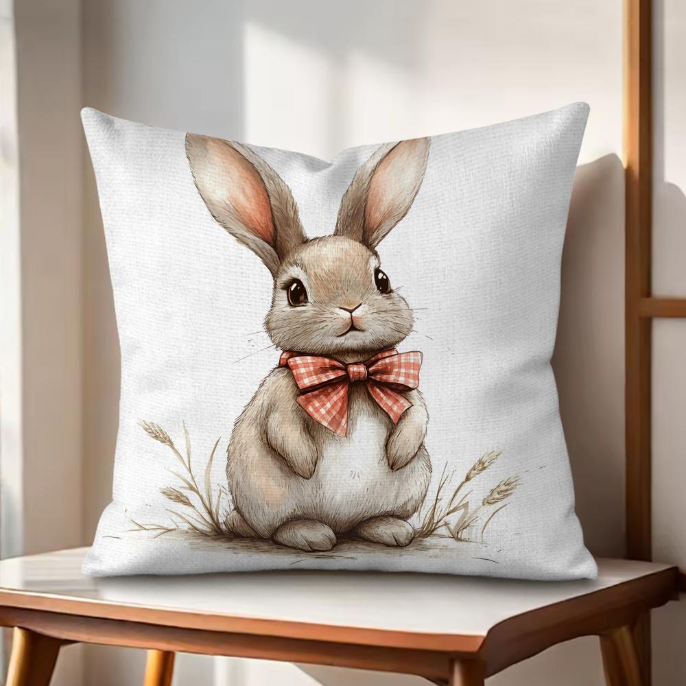 Cute Retro Bunny Cushion Cover Natural Linen Organic Fabric DoubleSided Printing Couch Pillow Covers Home Decor 30x30cm
Cute Retro Bunny Cushion Cover Natural Linen Organic Fabric DoubleSided Printing Couch Pillow Covers Home Decor 30x30cm