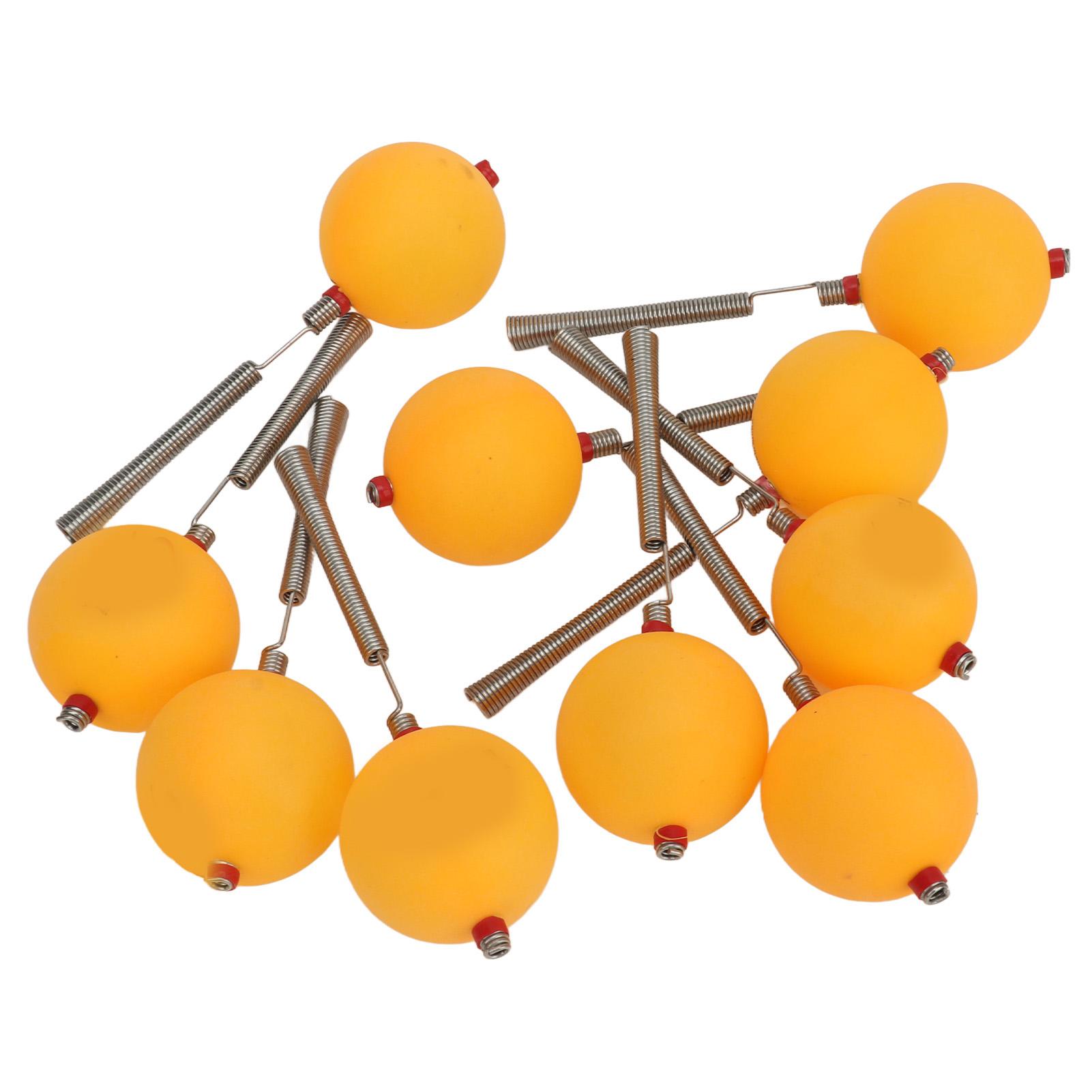 10 PCS Ice Fishing Pole Spring Ball Tip Built in Beads Yellow Waterproof Ice Fishing Spring Rod Top Tip for Reservoir Fishing
10 PCS Ice Fishing Pole Spring Ball Tip Built in Beads Yellow Waterproof Ice Fishing Spring Rod Top Tip for Reservoir Fishing