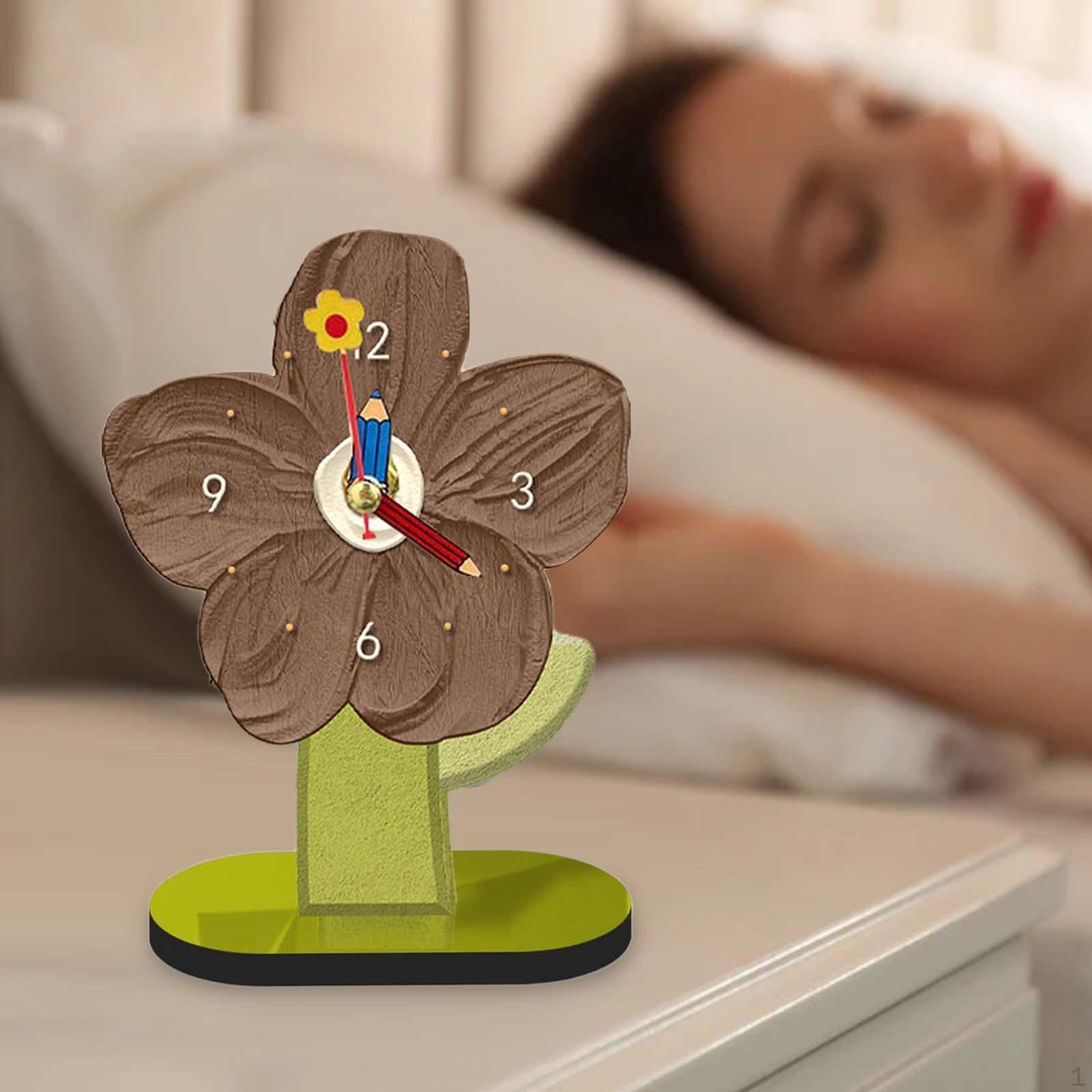 Desk Clock, Decorative Table Mute Clock for Living Room Office Brown 15cmx20cm
Desk Clock, Decorative Table Mute Clock for Living Room Office Brown 15cmx20cm