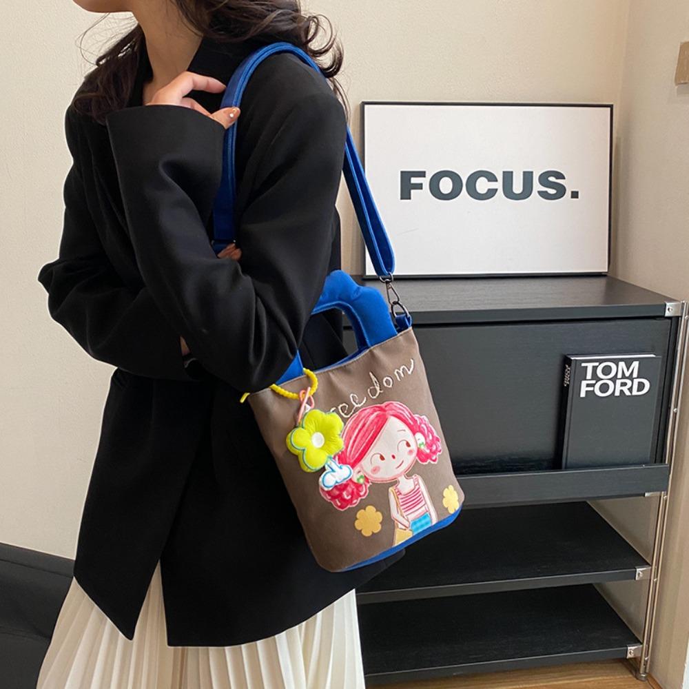 Cloth Handheld Graffiti Canvas Bag Lovely Print Casual Crossbody Bag Funny Cartoon Shoulder Bag
Cloth Handheld Graffiti Canvas Bag Lovely Print Casual Crossbody Bag Funny Cartoon Shoulder Bag