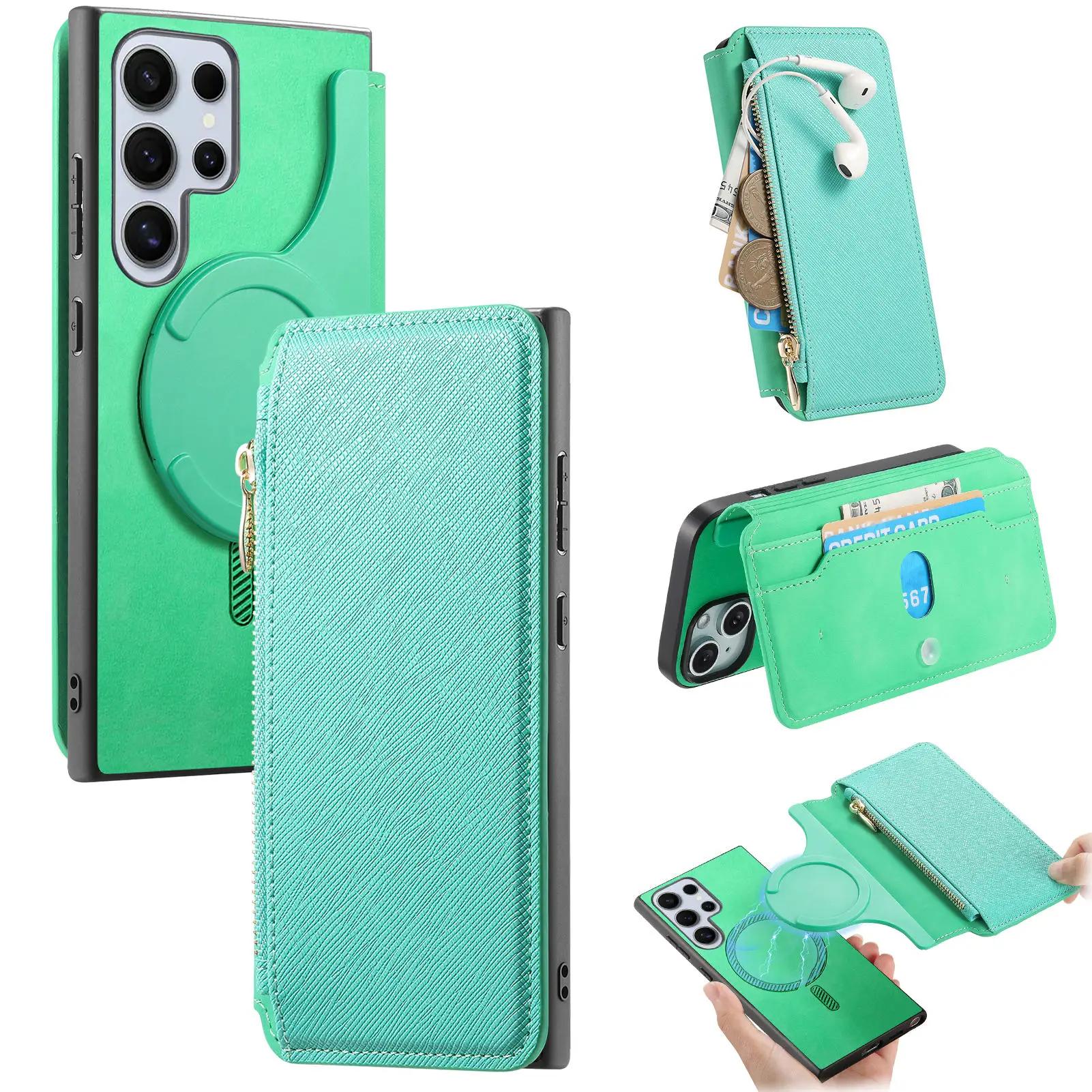 2 in 1 Detachable Magnetic Zipper Cards Solt Wallet Leather Case For Samsung Galaxy S24 Ultra S23 Plus A05 A35 A25 A15 A55 Cover For Samsung S24 зелёный
2 in 1 Detachable Magnetic Zipper Cards Solt Wallet Leather Case For Samsung Galaxy S24 Ultra S23 Plus A05 A35 A25 A15 A55 Cover For Samsung S24 зелёный