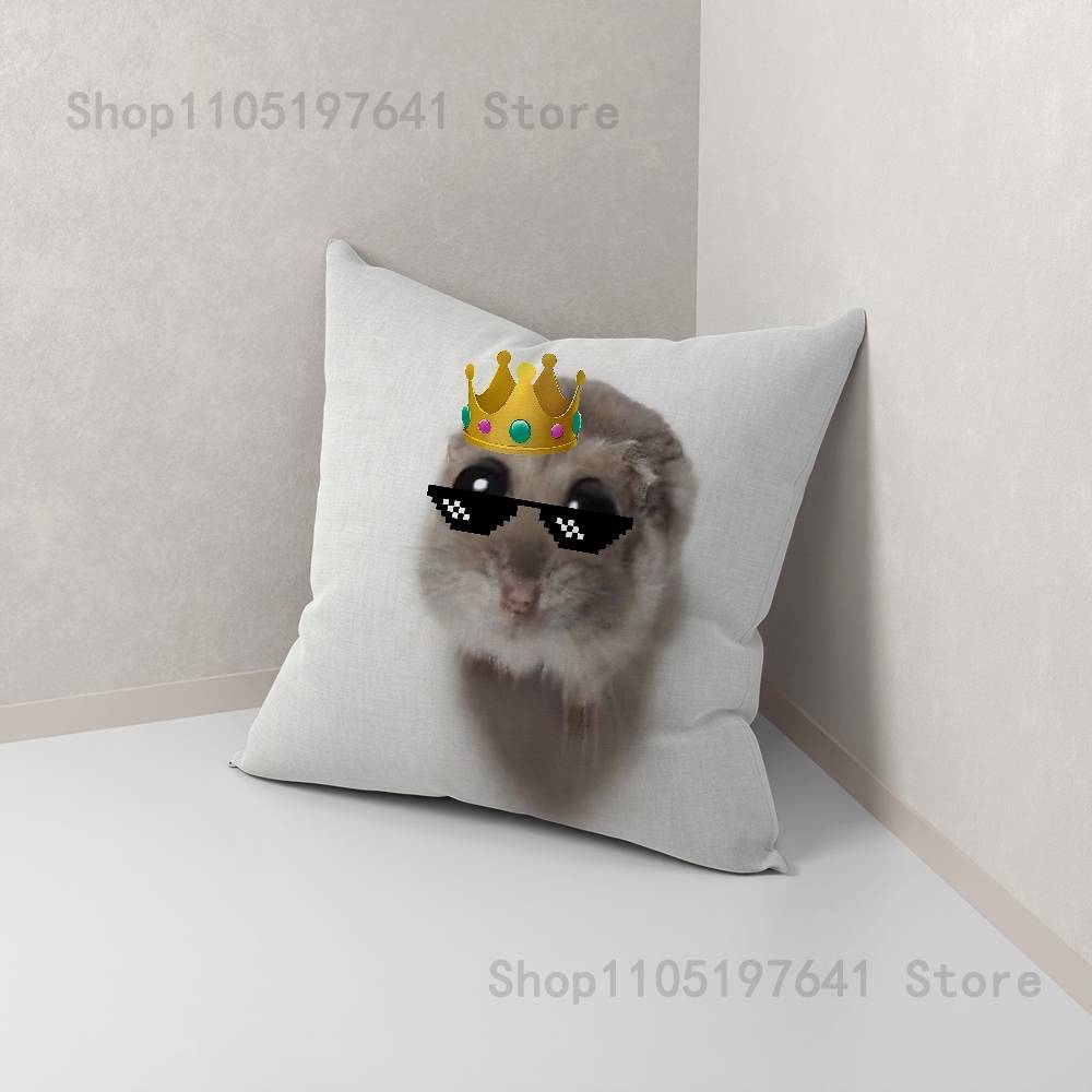Funny Sad Hamster Meme Pillow Case cute cartoon anime peripheralsBedroom Sofa Decorative Cushion Cover Soft Cushion Cover 12x12Inch
Funny Sad Hamster Meme Pillow Case cute cartoon anime peripheralsBedroom Sofa Decorative Cushion Cover Soft Cushion Cover 12x12Inch