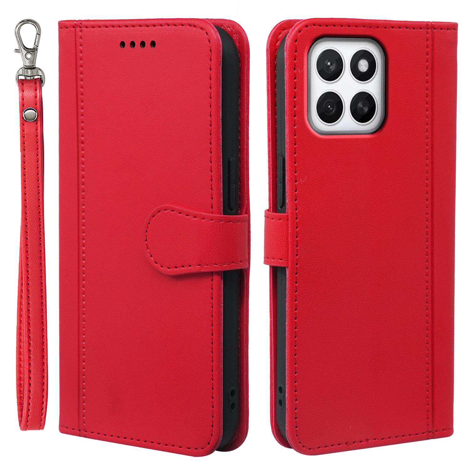 Для Honor X8c 4G Чохол-гаманець Магнітна застібка Шкіряна обкладинка для телефону з ремінцем Red
Для Honor X8c 4G Чохол-гаманець Магнітна застібка Шкіряна обкладинка для телефону з ремінцем Red