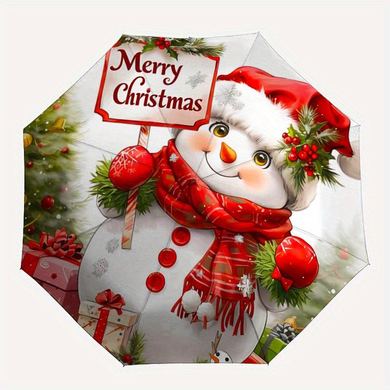 1pc Christmas Snowman Automatic Open/close, All-Season Portable Folding Umbrella for Friends, Travel, Everyday yy250812231
1pc Christmas Snowman Automatic Open/close, All-Season Portable Folding Umbrella for Friends, Travel, Everyday yy250812231