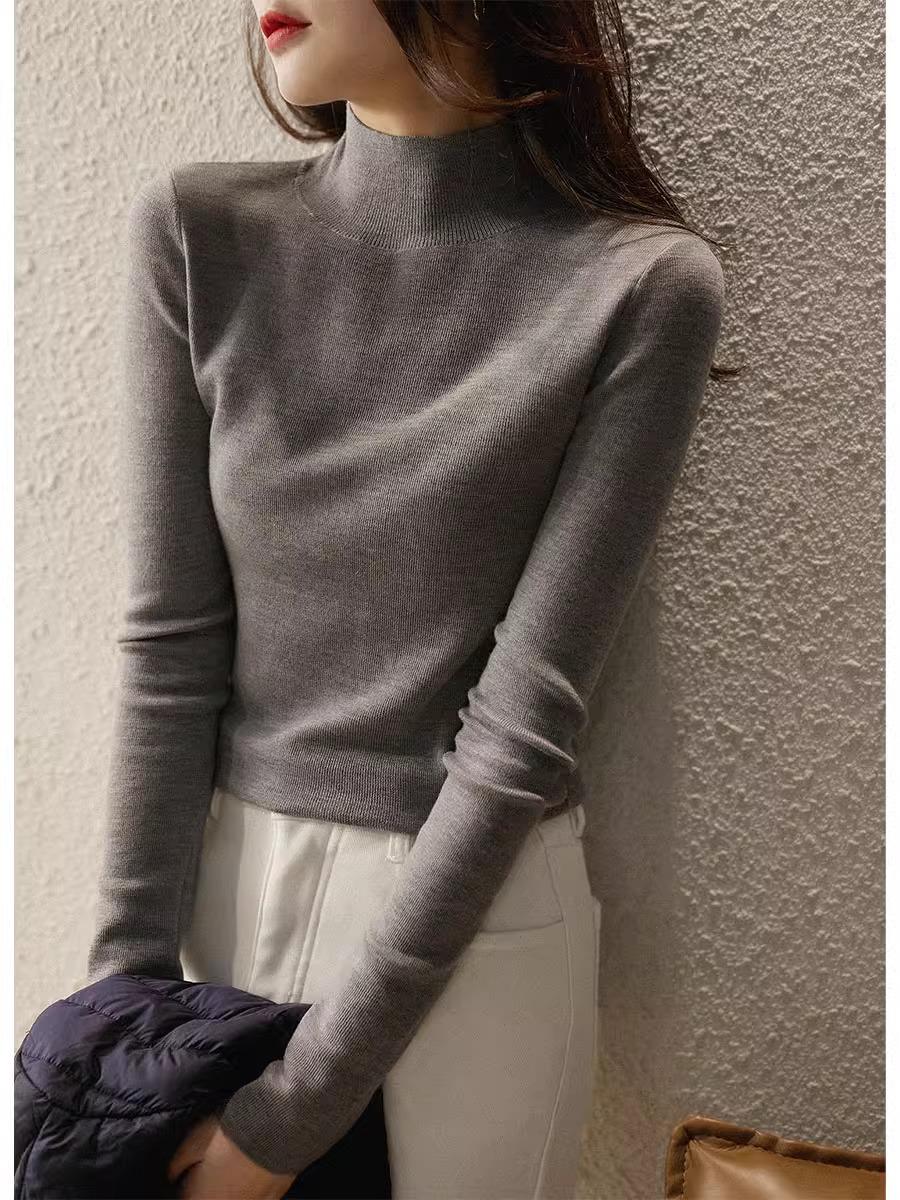 Women s High Neck Slim Fit Knitted Sweater – Soft, Retro, and Elegant for Autumn/Winter One size (recommended 80-130 jin) темно-сірий
Women s High Neck Slim Fit Knitted Sweater – Soft, Retro, and Elegant for Autumn/Winter One size (recommended 80-130 jin) темно-сірий