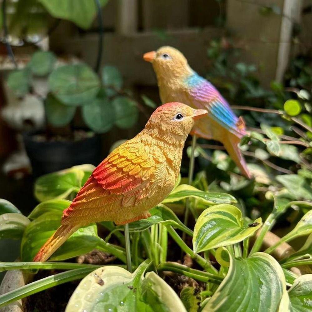 2Pcs Resin Crafts Garden Bird Decorative Stakes Cute Mini Bird Sculpture Outdoor Garden Lawn 2pcs
2Pcs Resin Crafts Garden Bird Decorative Stakes Cute Mini Bird Sculpture Outdoor Garden Lawn 2pcs