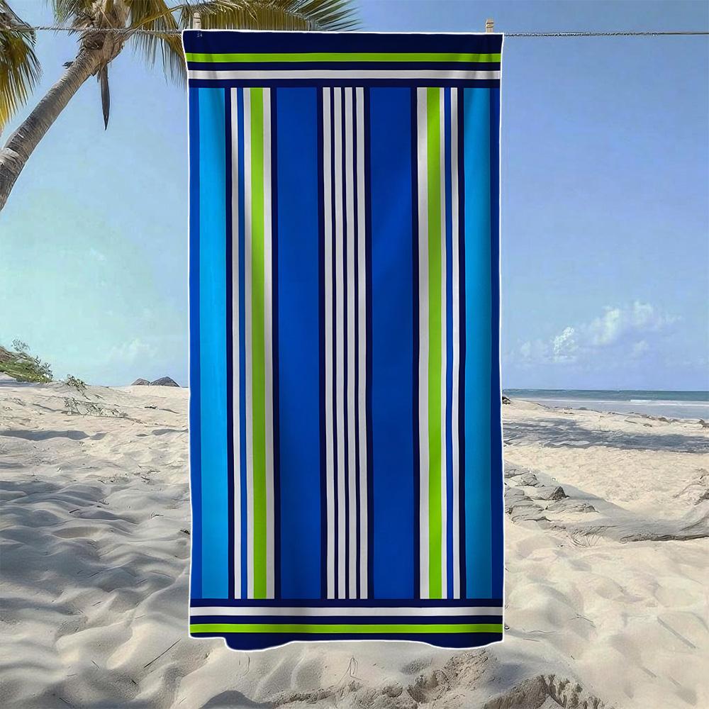 Colorful Stripe & Geometric Beach Towel, Soft Quick-Drying, Perfect For Portable Outdoor Travel , Camping And Summer Beach W30*H60(CM)
Colorful Stripe & Geometric Beach Towel, Soft Quick-Drying, Perfect For Portable Outdoor Travel , Camping And Summer Beach W30*H60(CM)