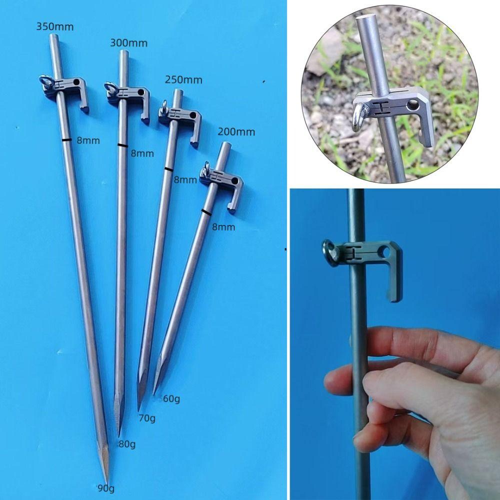 25/30/35cm OutdoorTitanium Pegs TC4 Tent Titanium Nails Camping Hiking Accessories 8x300mm
25/30/35cm OutdoorTitanium Pegs TC4 Tent Titanium Nails Camping Hiking Accessories 8x300mm