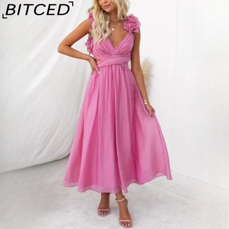 BITCED Women s Summer Sexy Sleeveless Solid-Color Tie-Waist Pleated Skirt Dress XL рожевий
BITCED Women s Summer Sexy Sleeveless Solid-Color Tie-Waist Pleated Skirt Dress XL рожевий