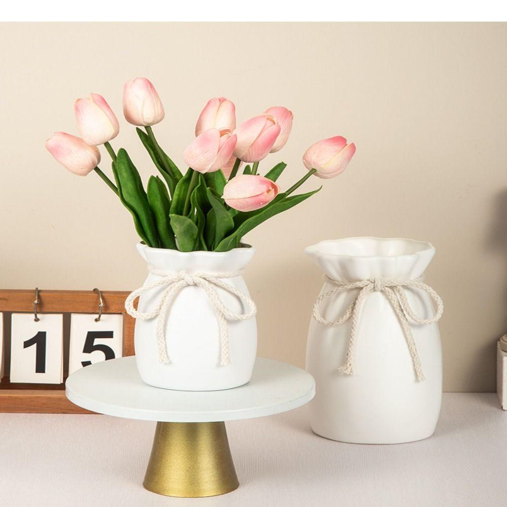 Bow Design Nordic Decorative Vase Plastic Desktop Decor Ornament Flower Vase Living Room S 9.5*13.5cm
Bow Design Nordic Decorative Vase Plastic Desktop Decor Ornament Flower Vase Living Room S 9.5*13.5cm