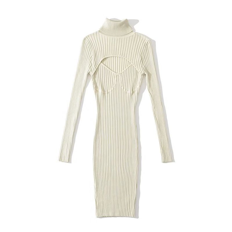 High Neck Sexy Cut Out Silm 5 Colors Knitting Dress Beige White(High quality) All yards
High Neck Sexy Cut Out Silm 5 Colors Knitting Dress Beige White(High quality) All yards