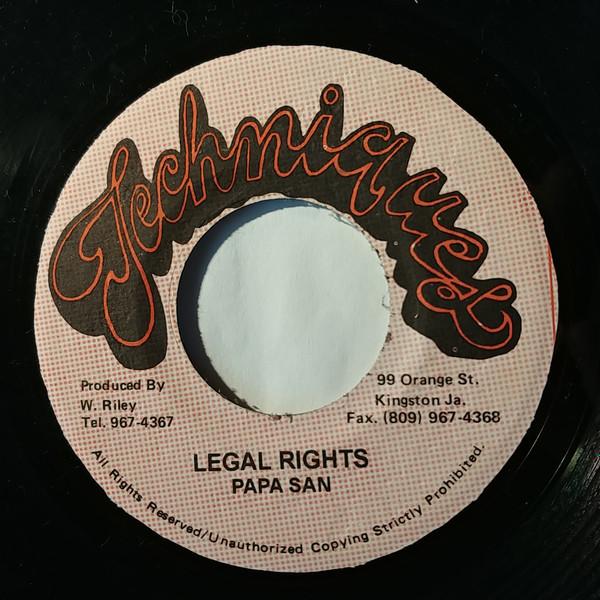 7inch Record PAPA SAN - Legal Rights NONE Techniques Jamaica Reggae, Ska & Dub Used
7inch Record PAPA SAN - Legal Rights NONE Techniques Jamaica Reggae, Ska & Dub Used
