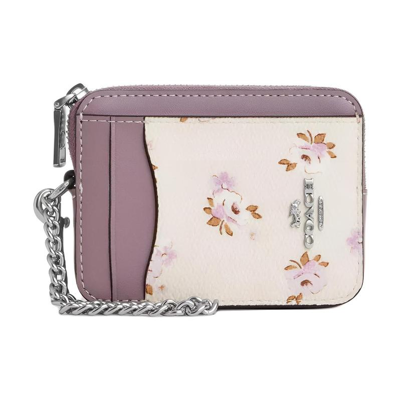 COACH 10 floral print leather card holder regular women s silver and pink multi-color Silver and pink multi-color срібний
COACH 10 floral print leather card holder regular women s silver and pink multi-color Silver and pink multi-color срібний