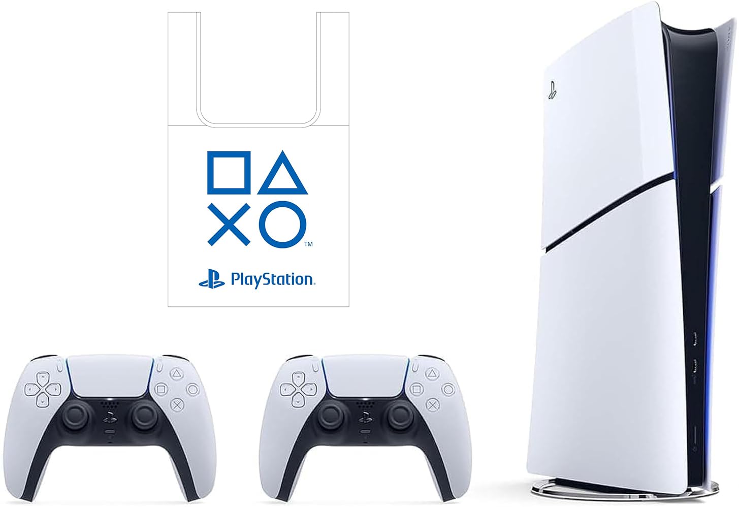 Подвійний комплект бездротового контролера PlayStation 5 Digital Edition DualSense з оригінальним дизайном, екологічна сумка в комплекті (CFIJ-10019)
Подвійний комплект бездротового контролера PlayStation 5 Digital Edition DualSense з оригінальним дизайном, екологічна сумка в комплекті (CFIJ-10019)