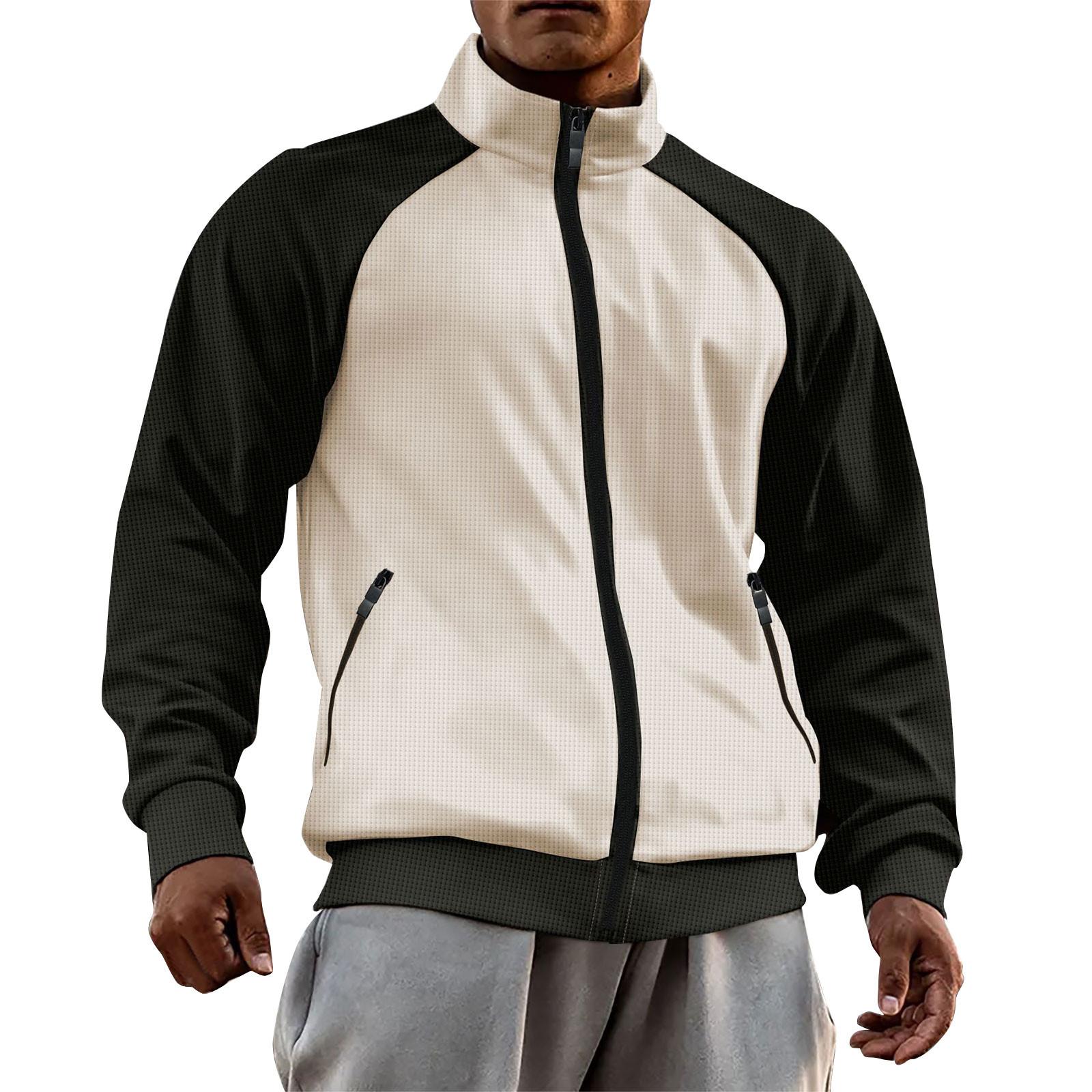 Мужская куртка с высоким воротником и цветными блоками на молнии с рукавами-молниями XXXL хаки
Мужская куртка с высоким воротником и цветными блоками на молнии с рукавами-молниями XXXL хаки