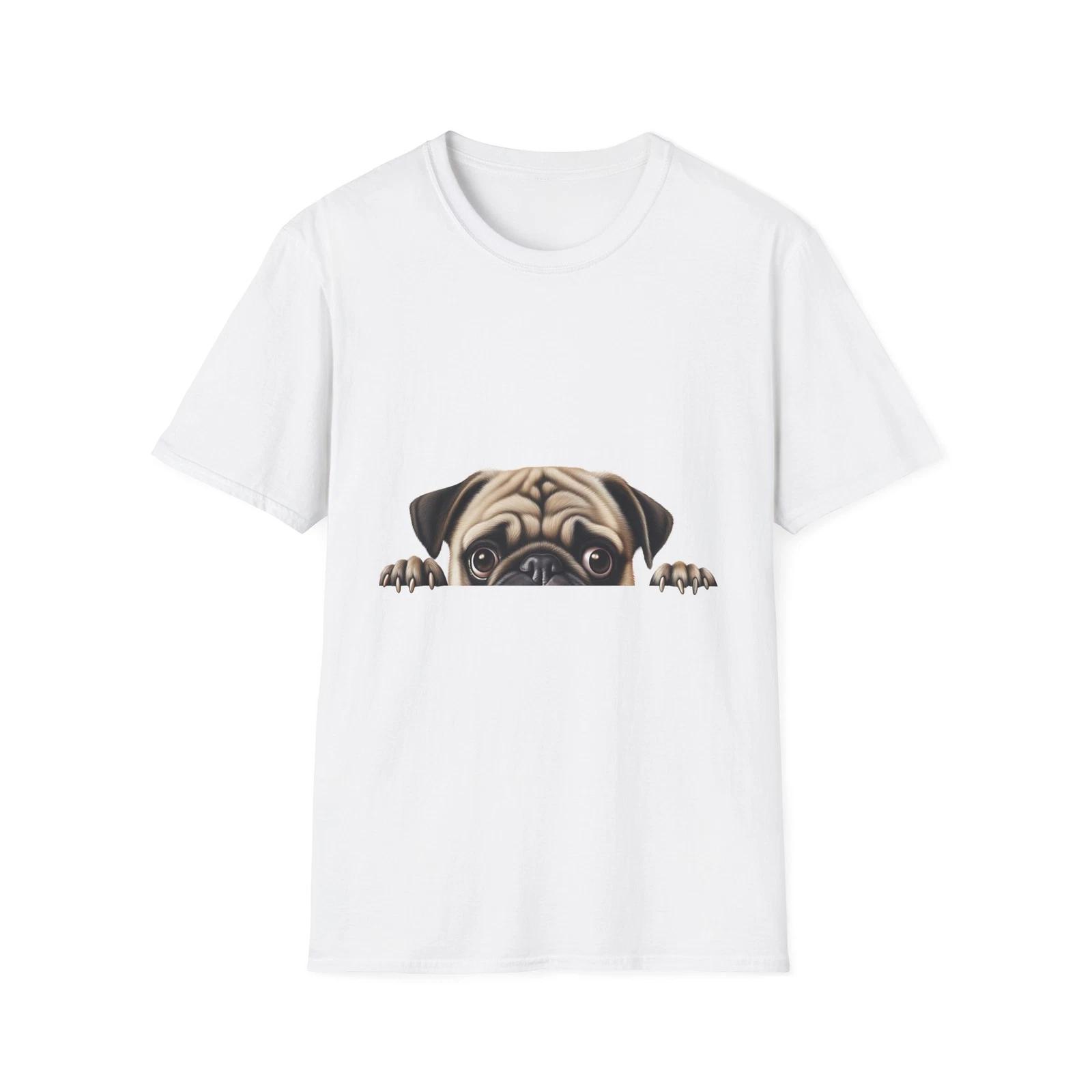Pug Peeking Unisex T-Shirt, Cute Dog Tee, Pet Lover Gift, Casual Wear, 2XL
Pug Peeking Unisex T-Shirt, Cute Dog Tee, Pet Lover Gift, Casual Wear, 2XL