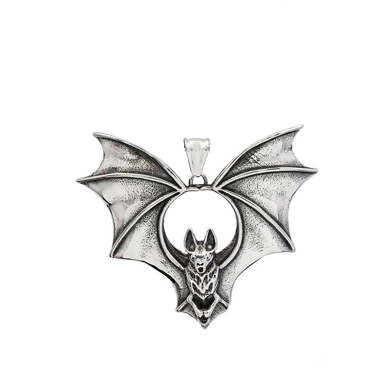 Classic Design Stainless Steel Bat Necklace Men Punk Hip Hop Biker Animal Pendant Jewelry High Quality Halloween Gift
Classic Design Stainless Steel Bat Necklace Men Punk Hip Hop Biker Animal Pendant Jewelry High Quality Halloween Gift