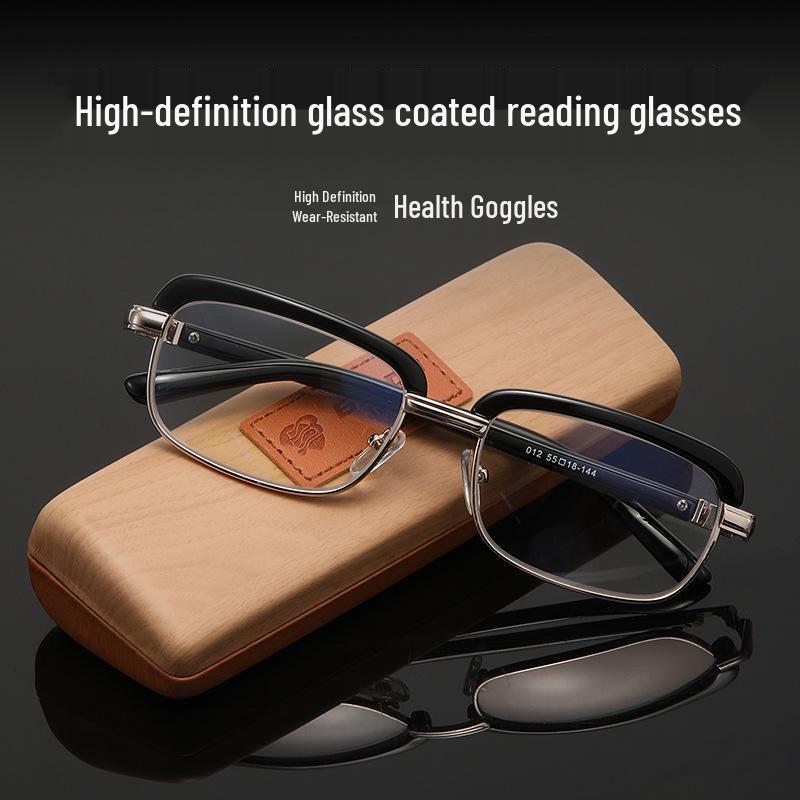 Baida Eyebrow-Plated Metal Reading Glasses with Blue Light Blocking Lens for Middle-Aged and Seniors +150
Baida Eyebrow-Plated Metal Reading Glasses with Blue Light Blocking Lens for Middle-Aged and Seniors +150