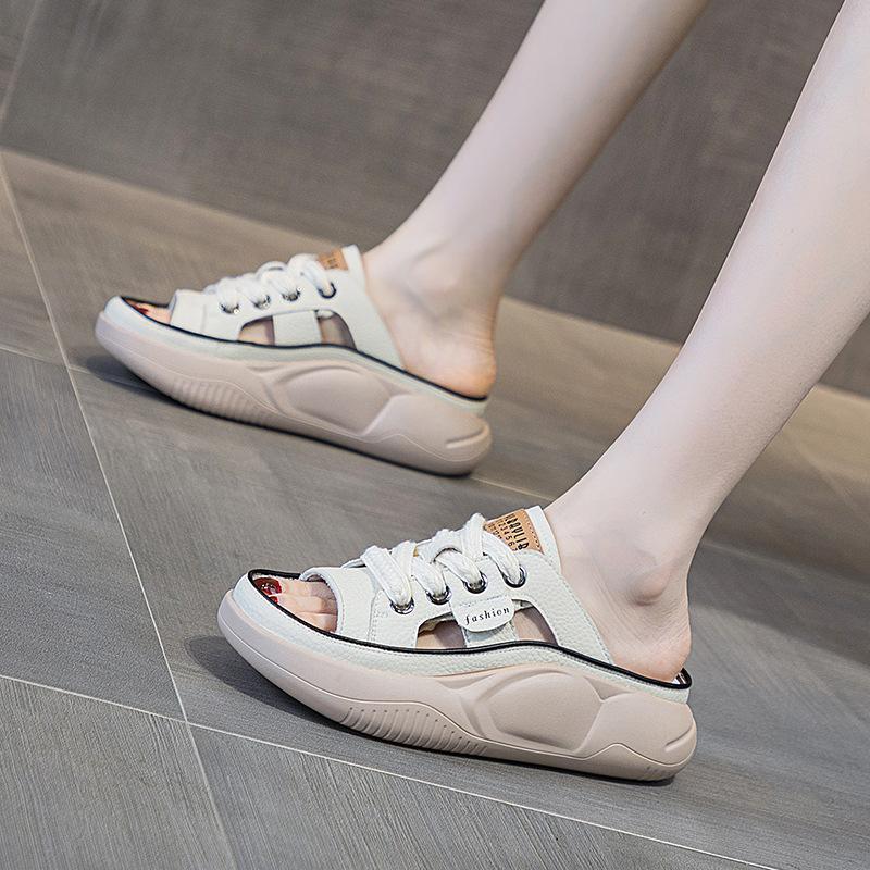 Leather summer new casual fashion burst cool slippers comfortable soft bottom wear women s cool slippers tide 40
Leather summer new casual fashion burst cool slippers comfortable soft bottom wear women s cool slippers tide 40