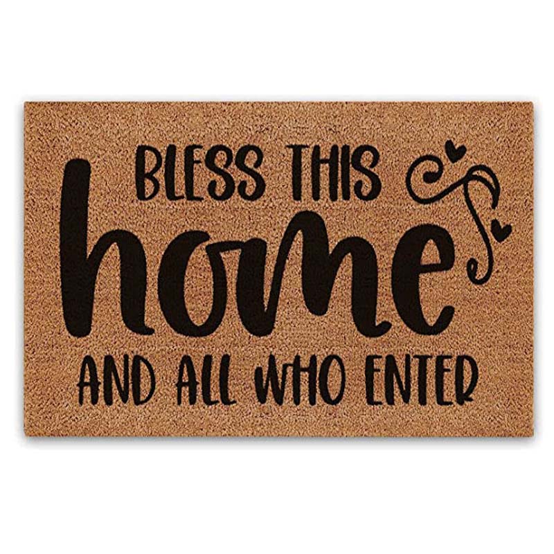 Door Mat, Front Doormat, Decorative Design for Outdoor and Indoor Uses , Bless This Home and All who Enter
Door Mat, Front Doormat, Decorative Design for Outdoor and Indoor Uses , Bless This Home and All who Enter