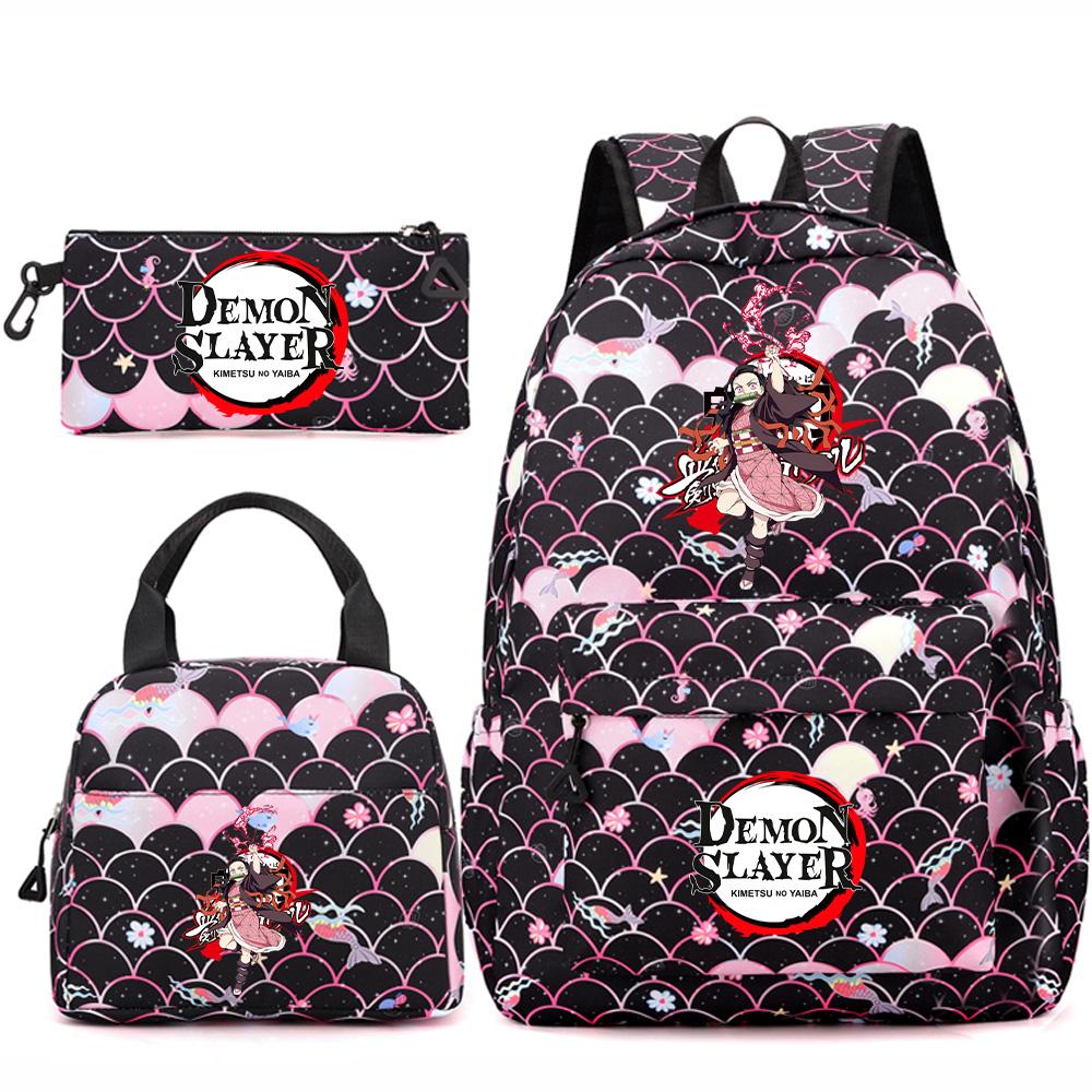 3Pcs/set Anime Demon Slayer Printed Backpack Handbag Pencil Case for Teenger Student Girl Boy Bookbag Large Capacity Waterproof Travel Bag Gift
3Pcs/set Anime Demon Slayer Printed Backpack Handbag Pencil Case for Teenger Student Girl Boy Bookbag Large Capacity Waterproof Travel Bag Gift