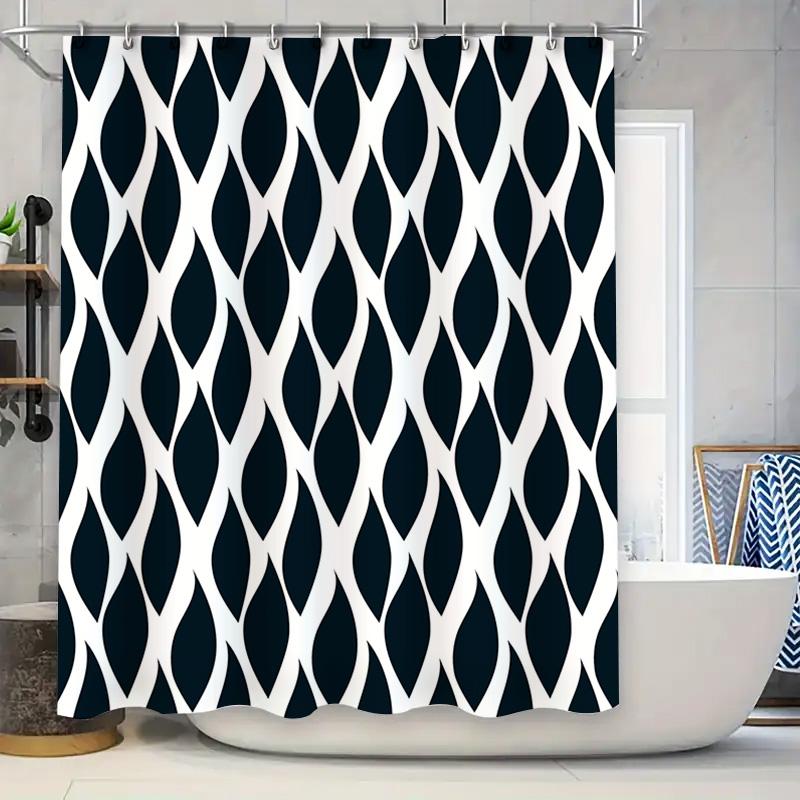 Black And White Patterned Shower Curtain With Modern Design For Bathroom Decor W60H190(CM)-1 Pcs
Black And White Patterned Shower Curtain With Modern Design For Bathroom Decor W60H190(CM)-1 Pcs