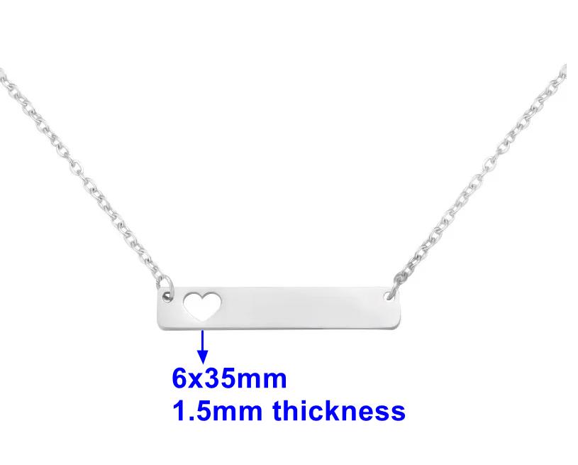 10pcs stainless steel strip bar for custom Name Charms women girls Necklace 45cm
10pcs stainless steel strip bar for custom Name Charms women girls Necklace 45cm