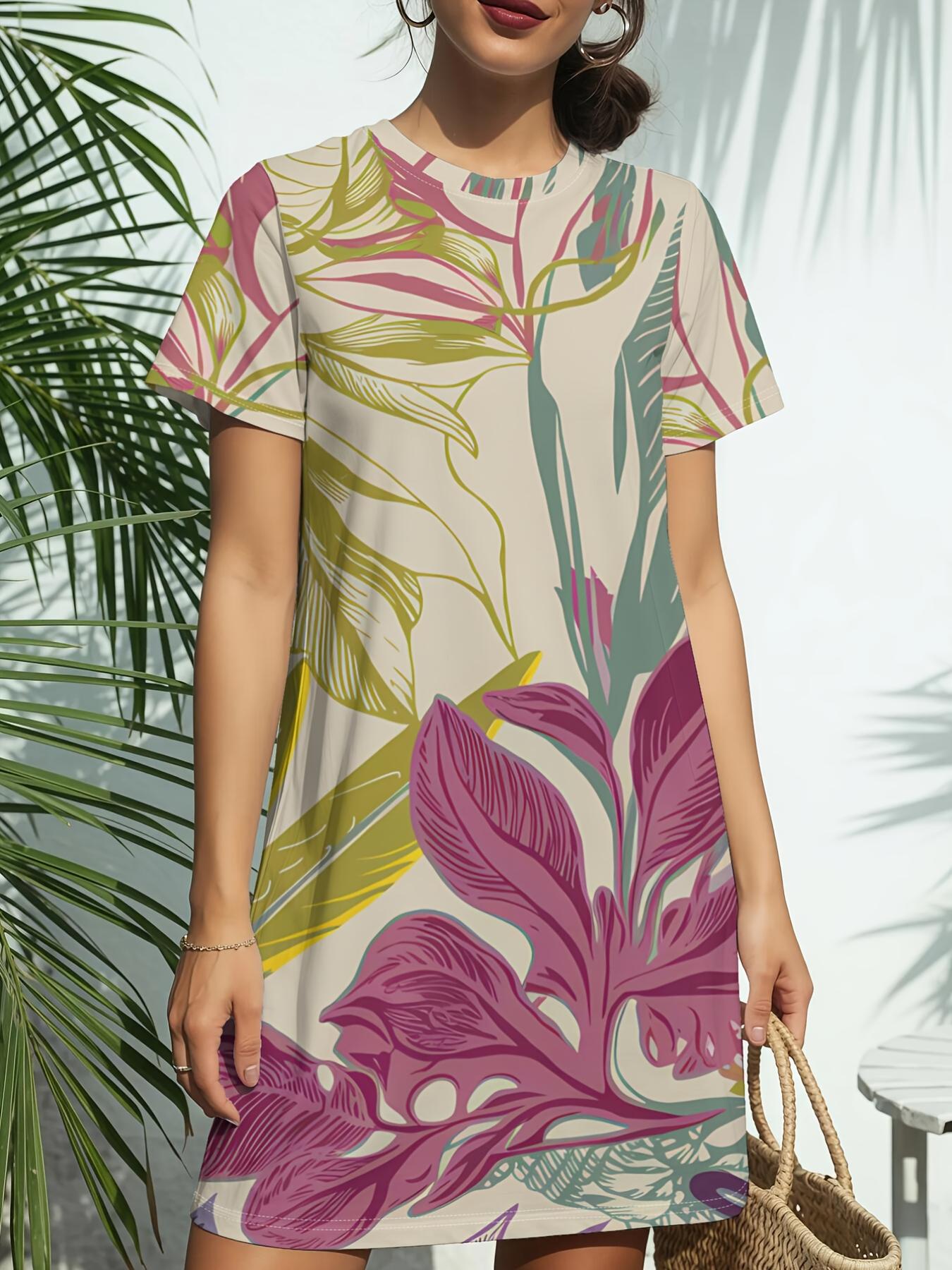 Leafy Women s Short Sleeve T-Shirt Dress - Crew Neck -Line Dress with Print. Spring Summer Casual Blouse Dress Suitable for Daily Wear. Birthdays ; Gi L дубильна кора
Leafy Women s Short Sleeve T-Shirt Dress - Crew Neck -Line Dress with Print. Spring Summer Casual Blouse Dress Suitable for Daily Wear. Birthdays ; Gi L дубильна кора