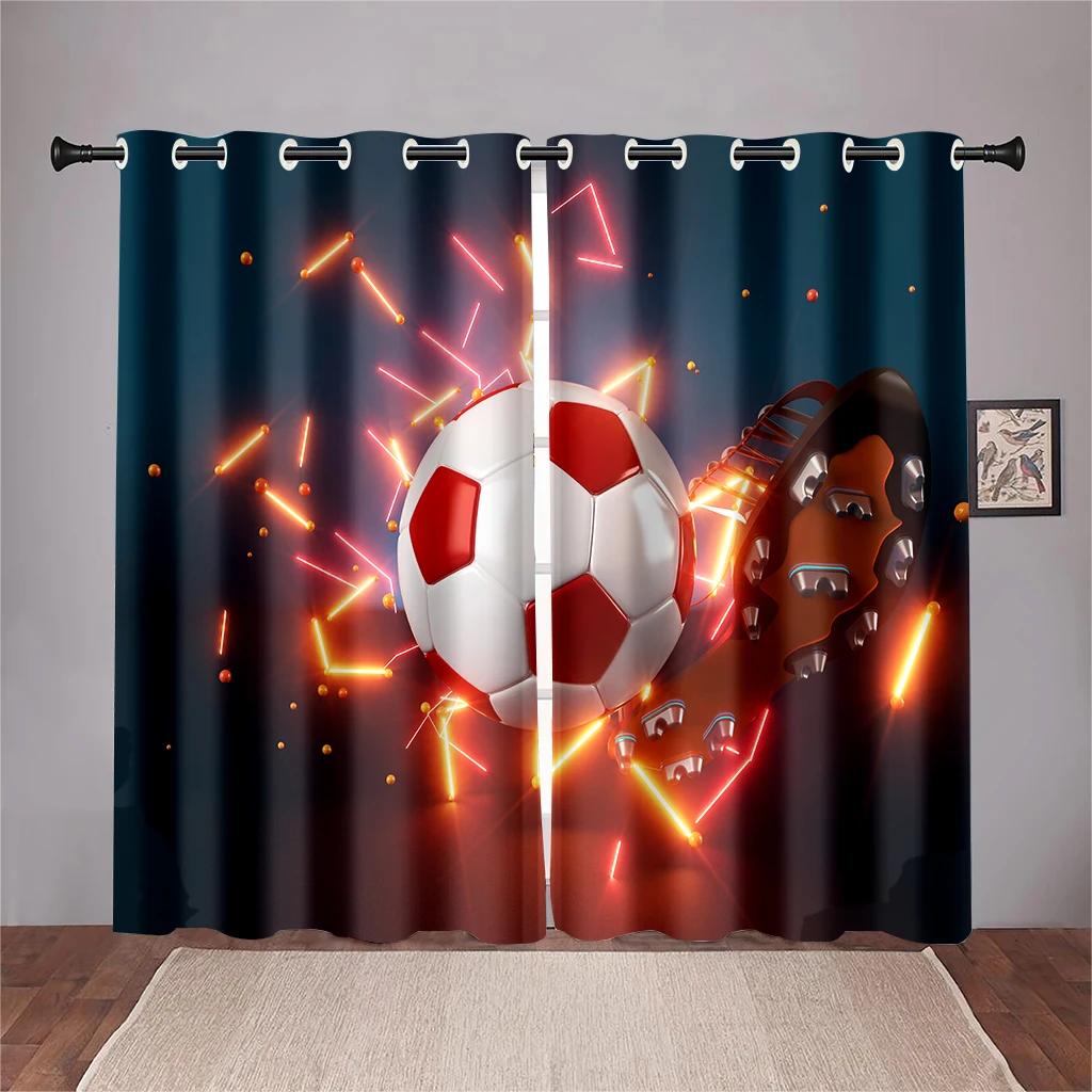 3D 3D Cool Football Shot Red Spark Curtain 2 Panel Football Lovers Boys Girls Room Bedroom Living Room Den Decor Curtains 50W130H(CM)X2PCS&HooK
3D 3D Cool Football Shot Red Spark Curtain 2 Panel Football Lovers Boys Girls Room Bedroom Living Room Den Decor Curtains 50W130H(CM)X2PCS&HooK