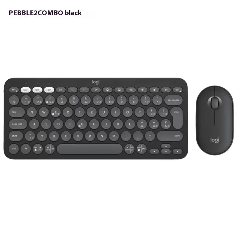 Комплект клавіатури та миші Logitech PEBBLE 2 COMBO бездротове дворежимне підключення персоналізоване призначення кнопок для трьох пристроїв чорний
Комплект клавіатури та миші Logitech PEBBLE 2 COMBO бездротове дворежимне підключення персоналізоване призначення кнопок для трьох пристроїв чорний