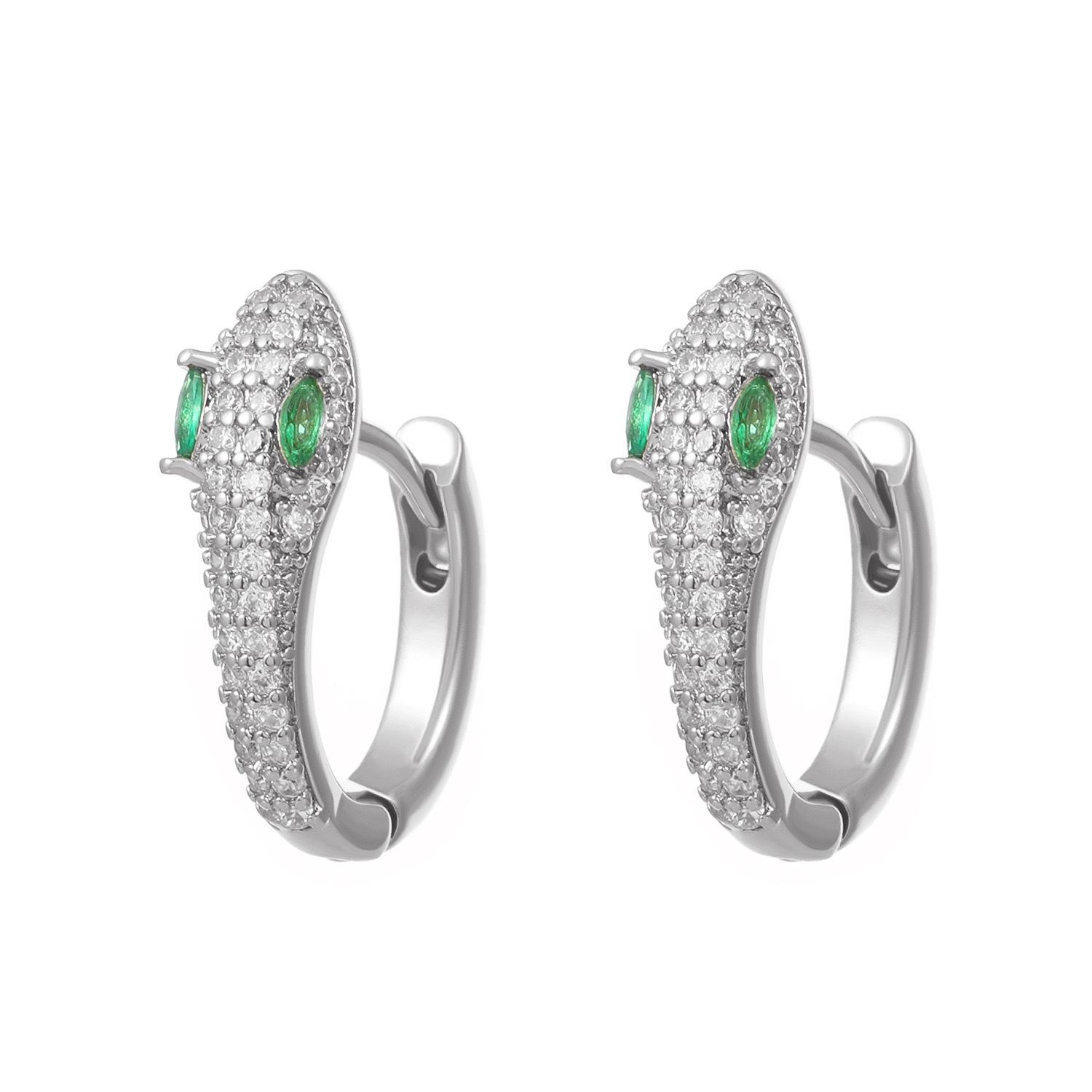 Серьги из титановой стали с золотым покрытием в европейском и американском стиле в форме змеи с цирконами для женщин
Серьги из титановой стали с золотым покрытием в европейском и американском стиле в форме змеи с цирконами для женщин