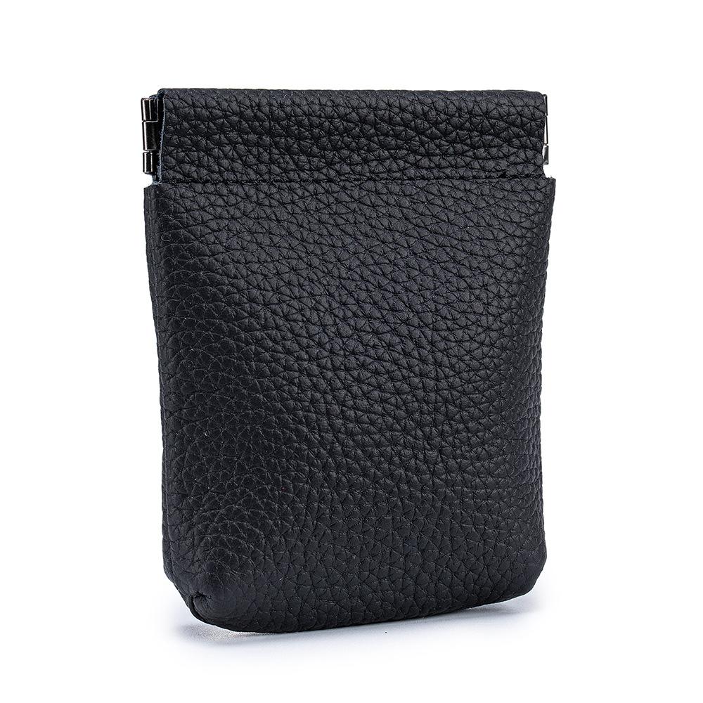 Mini Compact Spring-Loaded Squeeze Pouch Japanese Style Genuine Leather Wallet, Organizer Small Purse for Coins/Cards/Lipstick чёрный
Mini Compact Spring-Loaded Squeeze Pouch Japanese Style Genuine Leather Wallet, Organizer Small Purse for Coins/Cards/Lipstick чёрный